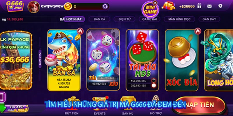 tìm hiểu những giá trị mà G666 đã đem đến