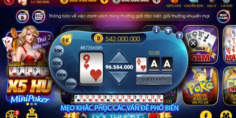 Mẹo khắc phục các vấn đề phổ biến
